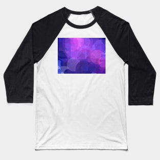 Pink Purple Blue Circles Abstract Baseball T-Shirt